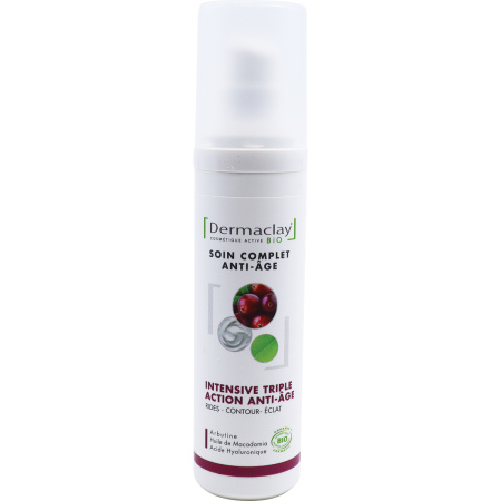 Dermaclay Volledige Verzorging Intensieve Drievoudige Actie Anti-Aging Pompfles 50ml