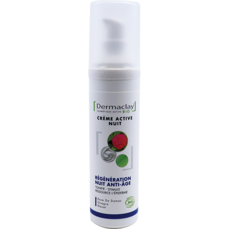 Dermaclay Anti-Aging Relaxerende En Regenererende Intensieve Nachtcreme Pompfles 50ml