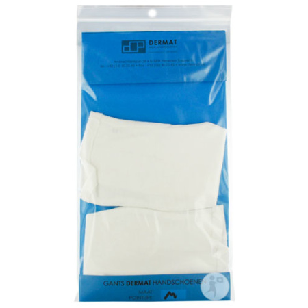 Dermat Handschoenen 100% Katoen Medium 2 Stuks
