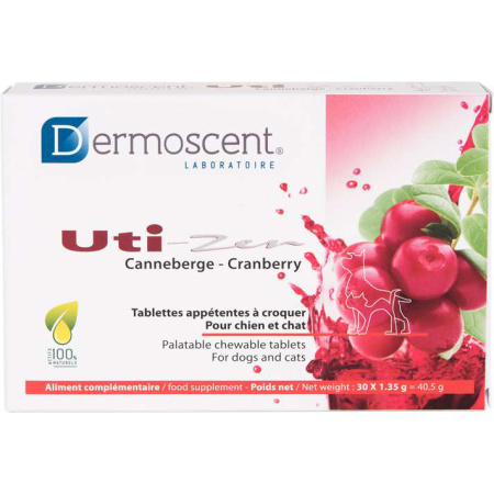 Dermoscent Uti-Zen Voedingssupplement Urinewegcomfort Hond En Kat 30 Tabletten