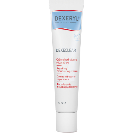 Dexeryl Dexeclear Hydraterende Herstellende Crème Huid Tijdens Acnebehandeling Gezicht & Lippen 40ml