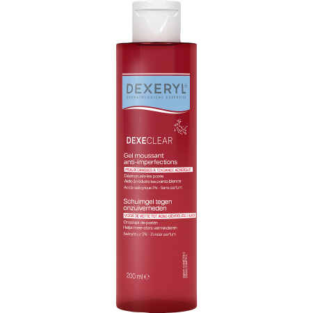 Dexeryl Dexeclear Anti-Imperfections Schuimgel Voor Vette Acnegevoelige Huid 200ml