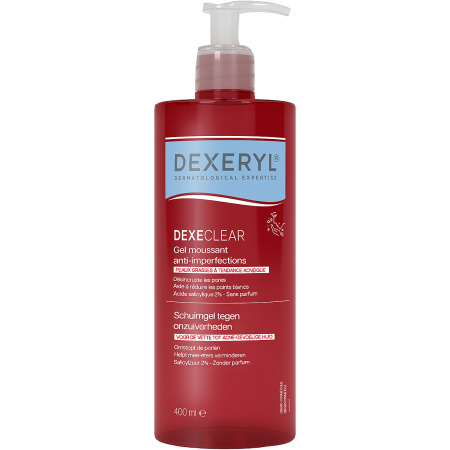 Dexeryl Dexeclear Anti-Imperfections Schuimgel Voor Vette Acnegevoelige Huid 400ml