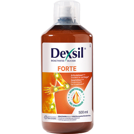 Dexsil Forte Gewrichten Silicium Bio-Activated + MSM/Glucosamine/Chondroïtine Oplossing 500ml