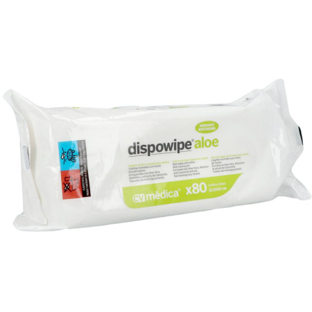 Dispowipe Aloe Vera Vochtige Reinigingsdoekjes Voor Handen & Huid 80 Stuks