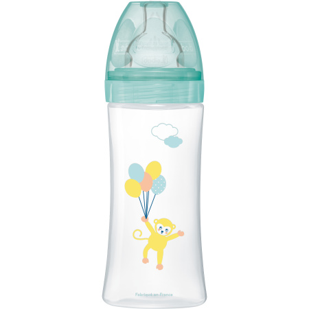 Dodie Zuigfles Sensatie+ Anti-Koliek 330ml Platte Speen +6 Maanden Debiet 3 Stuk 1