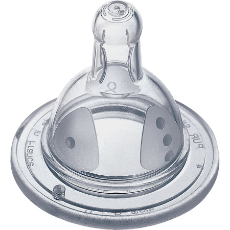 Dodie Zuigspeen Initiatie+ Brede Hals 0-6 Maanden 3 Snelheden Silicone 1 Gat x2