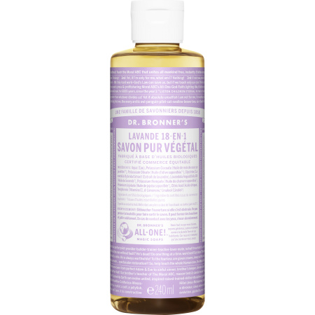 Dr Bronner's 18 in 1 Natuurlijke Lavendel Zeep Fles 240ml