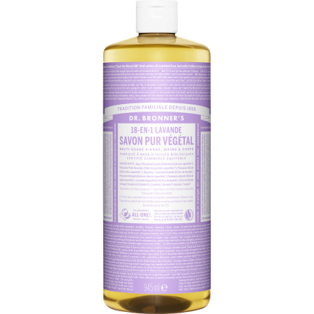 Dr Bronner's 18 in 1 Natuurlijke Lavendel Zeep Fles 945ml