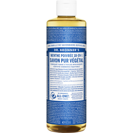 Dr Bronner's 18 in 1 Natuurlijke Pepermunt Zeep Fles 473ml