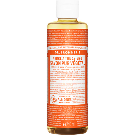 Dr Bronner's 18 in 1 Natuurlijke Tea Tree Zeep Fles 240ml