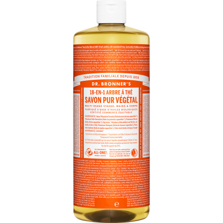 Dr Bronner's 18 in 1 Natuurlijke Tea Tree Zeep Fles 944ml