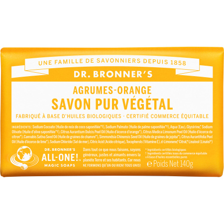 Dr Bronner's Natuurlijke Citrus-Orange Zeep 140g