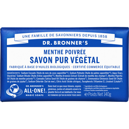 Dr Bronner's Natuurlijke Pepermunt Zeep 140g