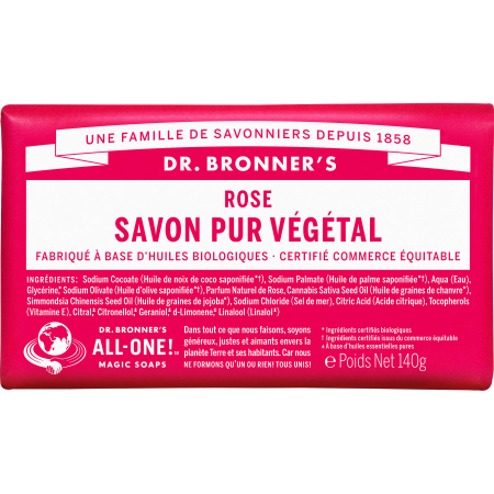 Dr Bronner's Natuurlijke Rozen Zeep 140g