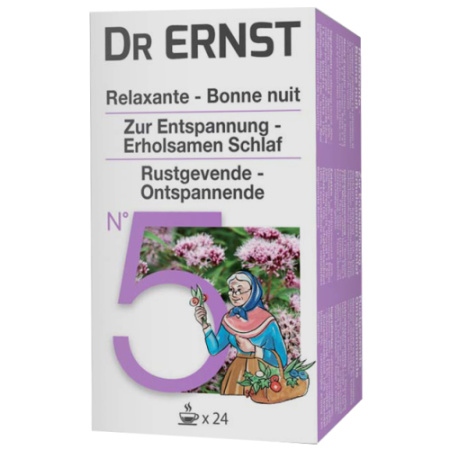 Dr Ernst Filtrette N˚5 Rustgevende - Ontspannende Kruidenthee 24 Infusies