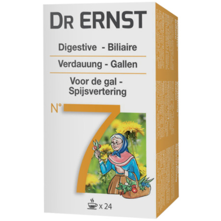 Dr Ernst Filtrette N˚7 Kruidenthee Voor De Gal - Spijsvertering 24 Infusies