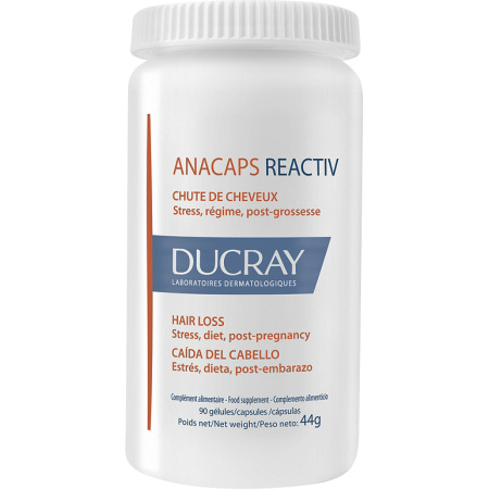 Ducray Anacaps Reactiv Voedingssupplement Haar En Nagels 90 Capsules