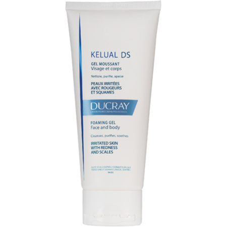 Ducray Kelual DS Schuimende Gel Geïrriteerde Huid Met Roodheid En Schilfers Tube 200ml