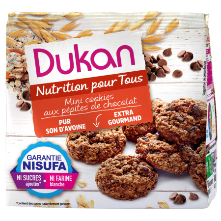 Dukan Mini Cookies Met Chocoladestukjes 100g