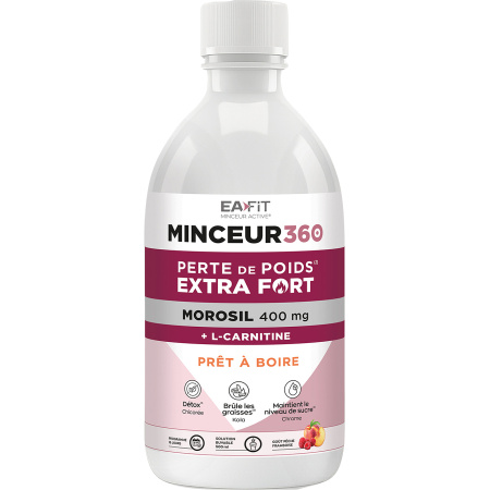 EaFit Minceur 360 Extra Sterk Gewichtsverlies Morosil Perzik/Framboos 500ml