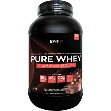 EaFit Pure Whey Hazelnoot-Chocolade 2.2kg