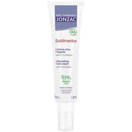 Eau Thermale Jonzac Sublimactive Gladmakende Rijke Crème Bio Tube 40ml