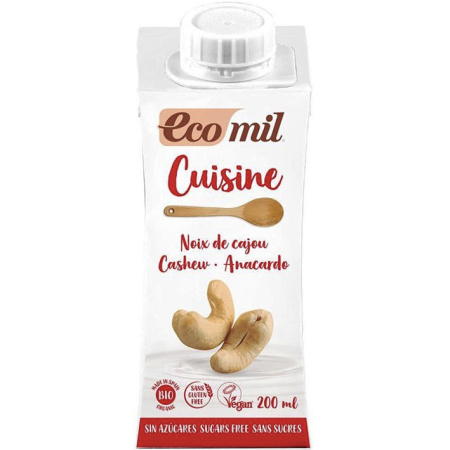 Ecomil Cuisine Cashew Suikervrij Bio 200ml
