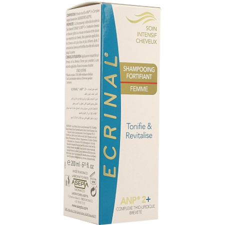 Ecrinal ANP 2+ Shampoo Voor Vrouw Intensieve Haarverzorging Fles 200ml