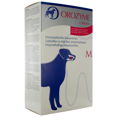 Ecuphar Orozyme Canine M Enzymatische Kauwstrips Hond 10-30kg Dosje 141g