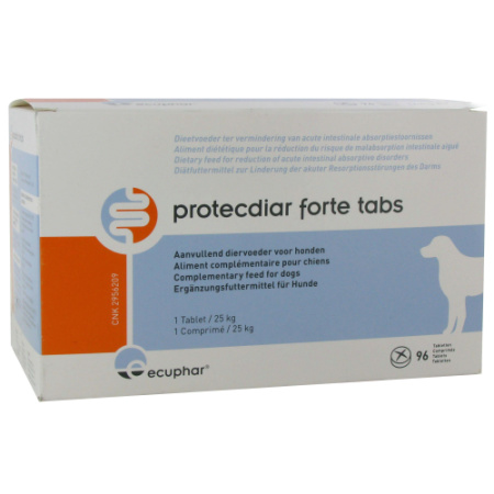 Ecuphar Protecdiar Forte Tabs Aanvullend Diervoeder Voor Honden 96 Tabletten