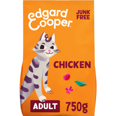 Edgard & Cooper Droogvoer Voor Volwassen Katten Verse Kip 750g