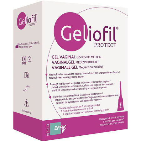 Effik Geliofil Protect Vaginale Gel Applicator Tubes 7x5ml