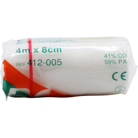 Bastos Viegas Elastische Fixatieband 4m x 8cm 1 Stuk
