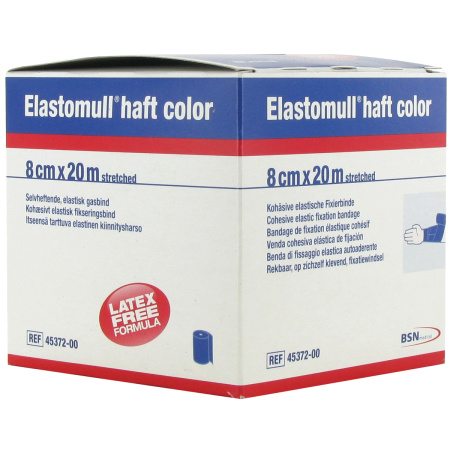 Bsn Medical Elastomull Steunverband Latexvrij 8cm x 20m Blauw 1 Stuk