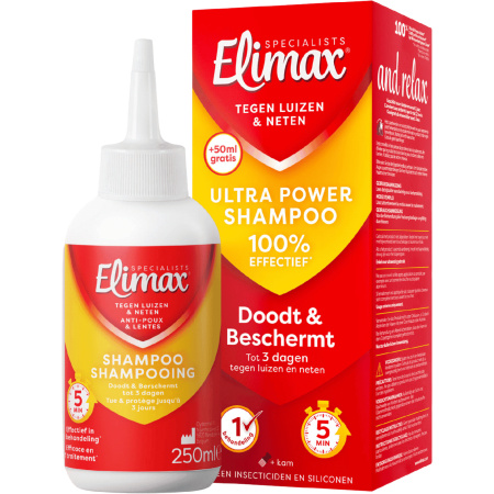 Elimax Ultra Power Shampoo Tegen Luizen En Neten 250ml