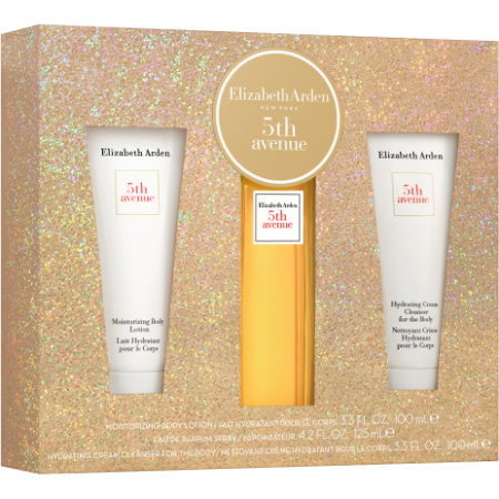 Elizabeth Arden 5th Avenue Geschenkset Eau De Parfum + Reiniging + Hydraterende Bodylotion 3 Stuks