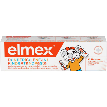 Elmex 0% Kleurstoffen Tandpasta Voor Kinderen 2-6 Jaar Tube 50ml