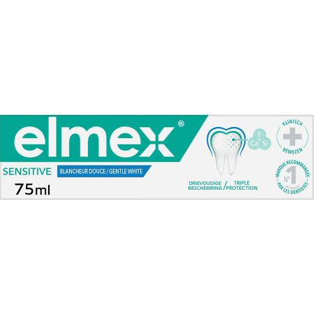 Elmex Sensitive Witmakende Tandpasta Tube 75ml Nieuwe Formule
