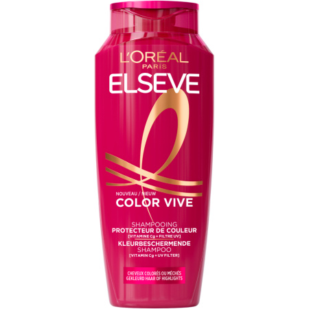 Elseve Color Vive Kleurbeschermende Shampoo Gekleurd Haar Of Highlights Fles 300ml