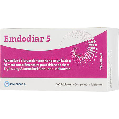 Emdodiar 5 Aanvullend Diervoeder Voor Honden En Katten 100 Tabletten