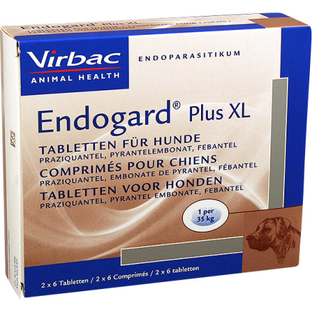 Endogard Plus XL Infecties Rond- En Lintwormen Groot En Zeer Groot Hond 12 Tabletten