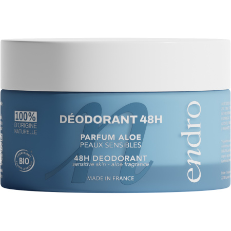Endro Deodorant Balsem 48u Aloëgeur Voor Gevoelige Huid Bio Pot 50ml