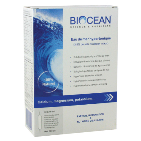 Energetica Natura BiOcean Hypertonische Zeewateroplossing Ampullen 30x10ml