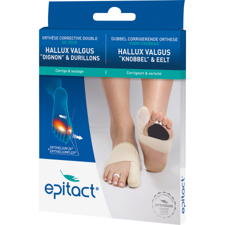Epitact Dubble Corrigerende Orthese Hallux Valguscorrectie Rechts L 1 Stuk