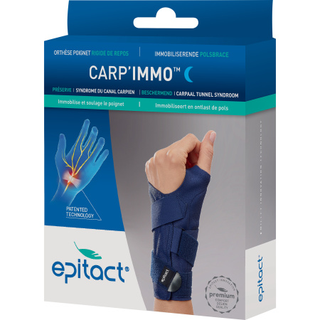Epitact Immobiliserende Polsbrace Carp'Immo Carpaal Tunnel Syndroom Maat M Rechts 1 Stuk