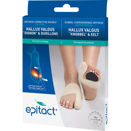 Epitact Orthese Voor Dubbele Hallux Valguscorrectie Links S 1 Stuk