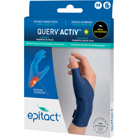 Epitact Querv'Activ Soepele Duimbrace Linkerhand Maat M 1 Stuk