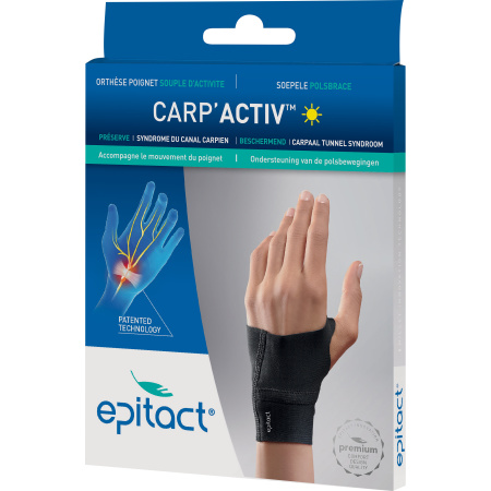 Epitact Soepele Polsbrace Activiteit Carp'Activ Carpaal Tunnel Syndroom Maat M Rechts 1 Stuk