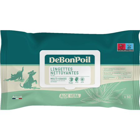 DeBonPoil Aloë Vera Doekjes Hond En Kat 50 Stuks